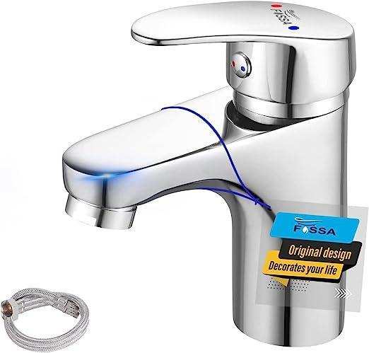 Wash Basin Mixer Tap Brass Silver